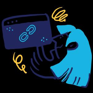 woman looking at links in a browser