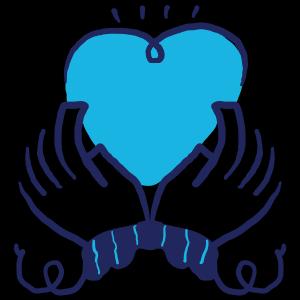 hands holding a heart